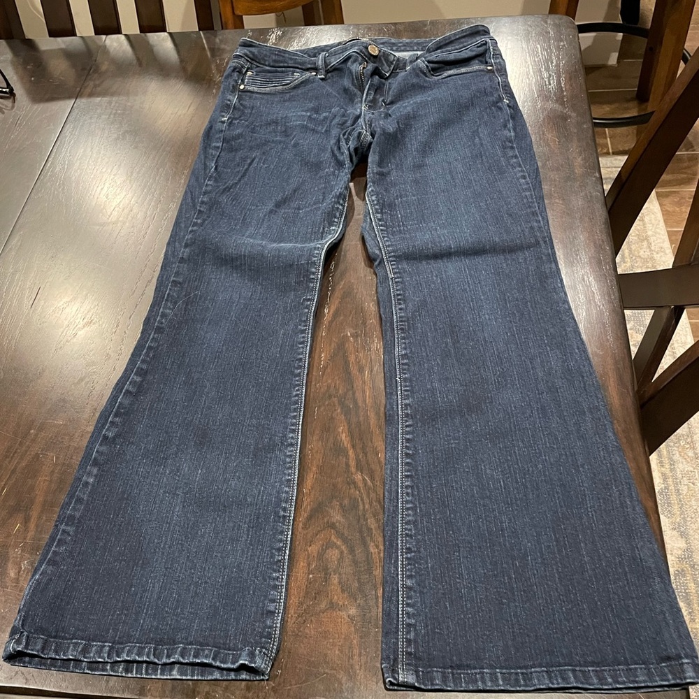 Flare jeans, dark denim